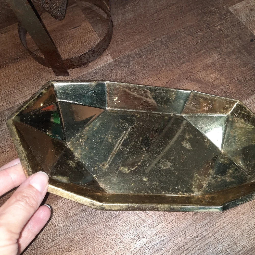 Vintage Copper Craft American Made Braasware Tray